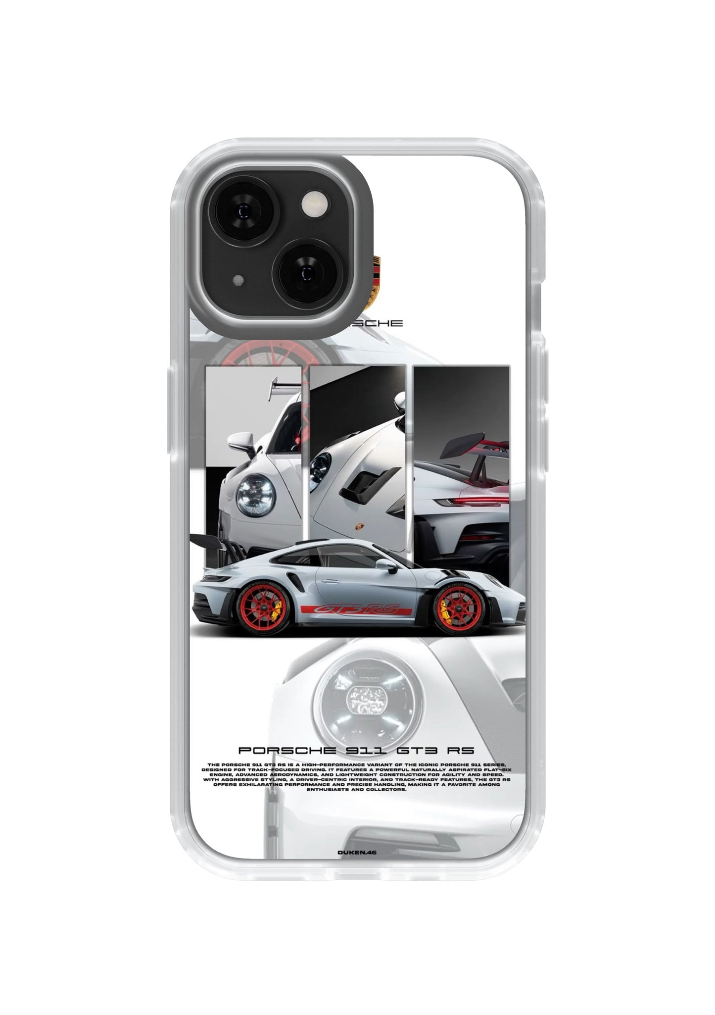 PORSCHE - CLEAR SILICON CASE