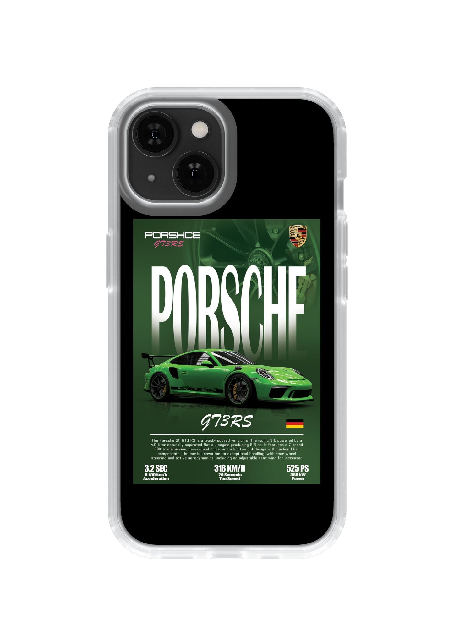 PORSCHE - CLEAR SILICON CASE