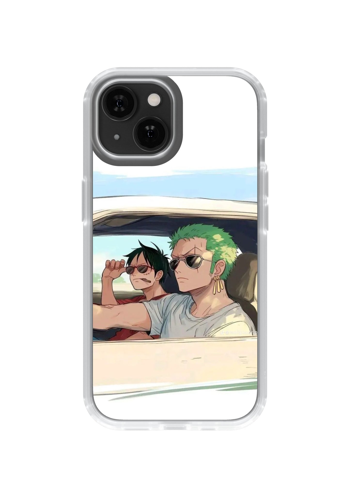 LUFFY AND ZORO - CLEAR SILICON CASE